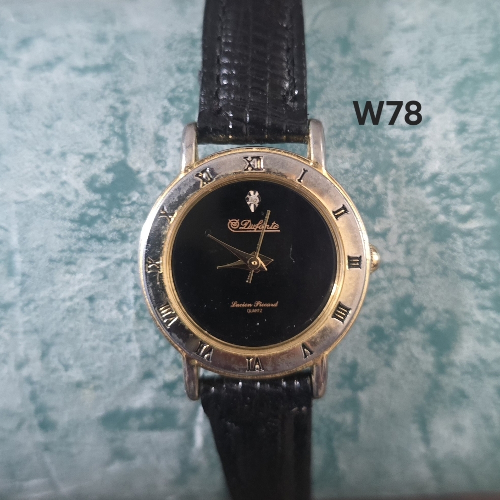 Dufonte Women’s Quartz Watch – Roman Numerals & Diamond Accent 💎⌚